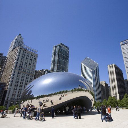 Interrupteur double Cloud Gate Chicago pour deco originale - 3