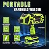 TRQWH Portable Welding Machine 110V ARC Handheld Welder IGBT Inverter Welding Gun Stick Welder 5 Variable Current Adjustment Hand Held Welder Machine, Fit for 1/16"-1/8" Welding Rods (Green) #1
