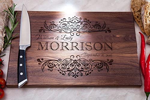 Personalized Cutting Board - Christmas Gift - Rustic Home Decor - Engraved Cutting Board - Custom Cutting Board - Kitchen Decor - Home Decor - Wedding Gift Engagement #TOP6