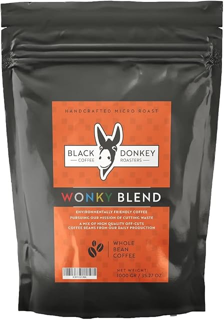 Black Donkey Coffee Roasters - 1KG Whole Coffee Beans (WONKY Blend) | Cutting Waste | A Mix of Our Off-Cuts from Our Daily Production