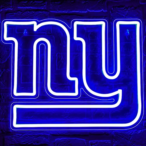 Football Neon Sign for Wall Decor Football Neon Light for Man Cave Birthday Gifts for Men with Rugby Team Logo Sign for Club Bar Dorm Party Game Room Decoration Size 16.1 * 10.6In(ZYLD059)