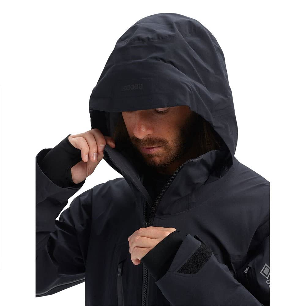 Burton - Chaqueta de esquí y nieve AK Gore-tex Stretch Hover True Black para hombre, color negro