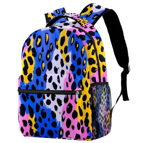 Sac à dos de voyage ajustable multicolore avec porte-gourde