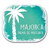2 x 10 cm Palma Majorque España Pegatina vinilo para ordenador portátil de viaje equipaje español # 6329