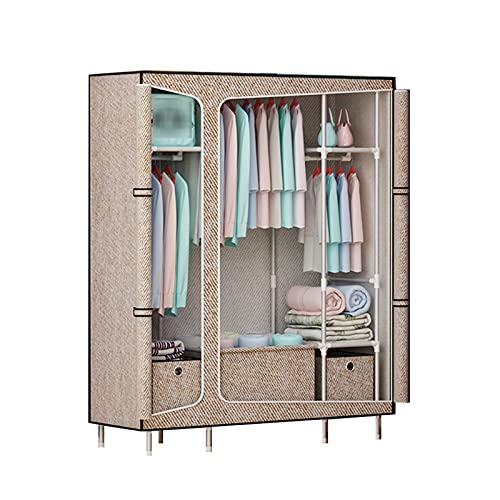 Armoire ouverte en toile à fermeture éclair irrégulière pour protéger vos vêtements