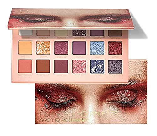 Pudaier 18 Colors New Nude Eyeshadow Palette Long Lasting Multi Reflective Shimmer Matte Glitter Pressed Pearls Eye Shadow Makeup Pallet