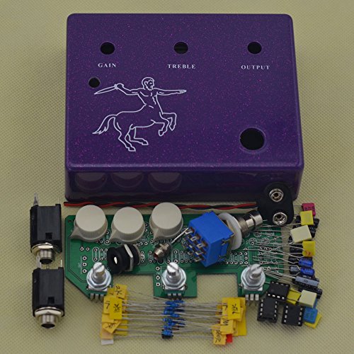LANDTONE DIY Klon Overdrive Guitar Pedal Kits Flashing Purple With 1590BB Aluminum Box P01