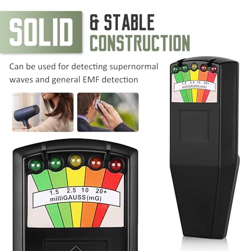 Image of K2 EMF Meter Magnetic Field, Radiation Detector Portable, 5 LED Ghost Hunting Detector, K2 EMF Meter Paranormal Equipment Tester 50 Hz - 20,000 Hz