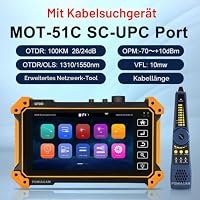 Professioneller OTDR-Fasertester MOT-51C 1310/1550 nm 26/24 dB,5,55 Zoll OLED-Touchscreen,OTDR-Tester mit integriertem VFL OPM LS:Lichtquelle, Ereigniskarte OLT:optischer Verlusttest,RJ45-Kabeltester – Ansicht 6