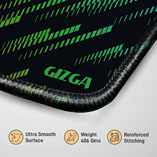 Image of GIZGA essentials (60cm x 30cm Extended Gaming Mouse Pad, Laptop Desk Mat, Computer Mouse Pad with Smooth Mouse Control, Mercerized Surface, Antifray Stitched Embroidery Edges, Anti-Slip Rubber Base