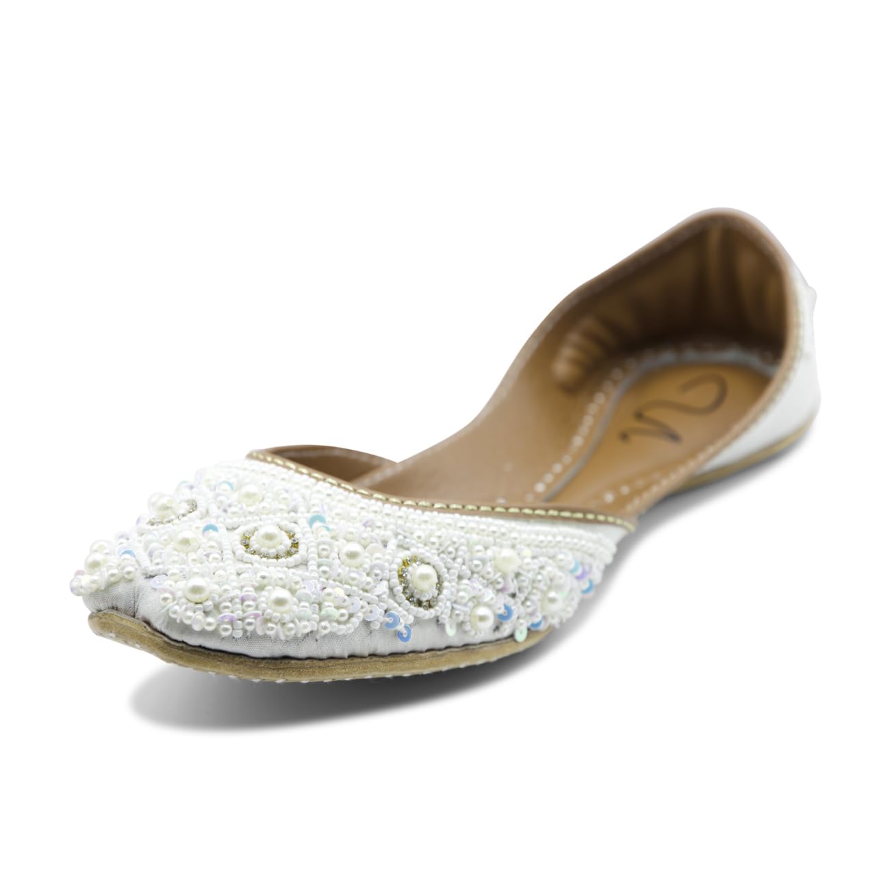 UJAALA Women's Embellished Jutti - Pakistani Wedding Khussa Punjabi Shoes