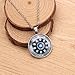 Iron Man Necklace - Proof That Tony Stark Has A Heart Circle Pendant Necklace for Men and Women, Creative Gift for Iron Man Fans (Silver, B)
