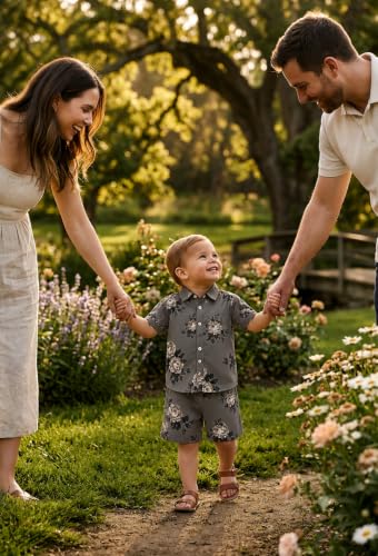 Image of Boys Shirt & Shorts Co-ord Set Kids Regular Wear Clothes Outfit