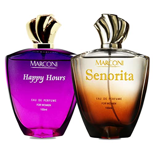 Image of Marconi Happy Hours & Senorita 100 ml + 100 ml Eau De French Perfume For Women
