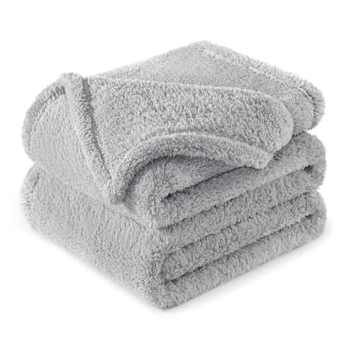 Exclusivo Mezcla Kuscheldecke Fleece Decke für Sofa, Flauschig Kuschelig und Warm Wohndecke Plüschdecke für alle Jahreszeiten, 150 x 200 cm,...