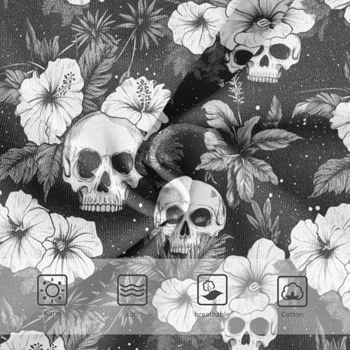 Girls Underwear Soft Cotton Skull Hibiscus Flower Kids Panties in Sizes 2/3t, 4t, 5t, 6 and 83