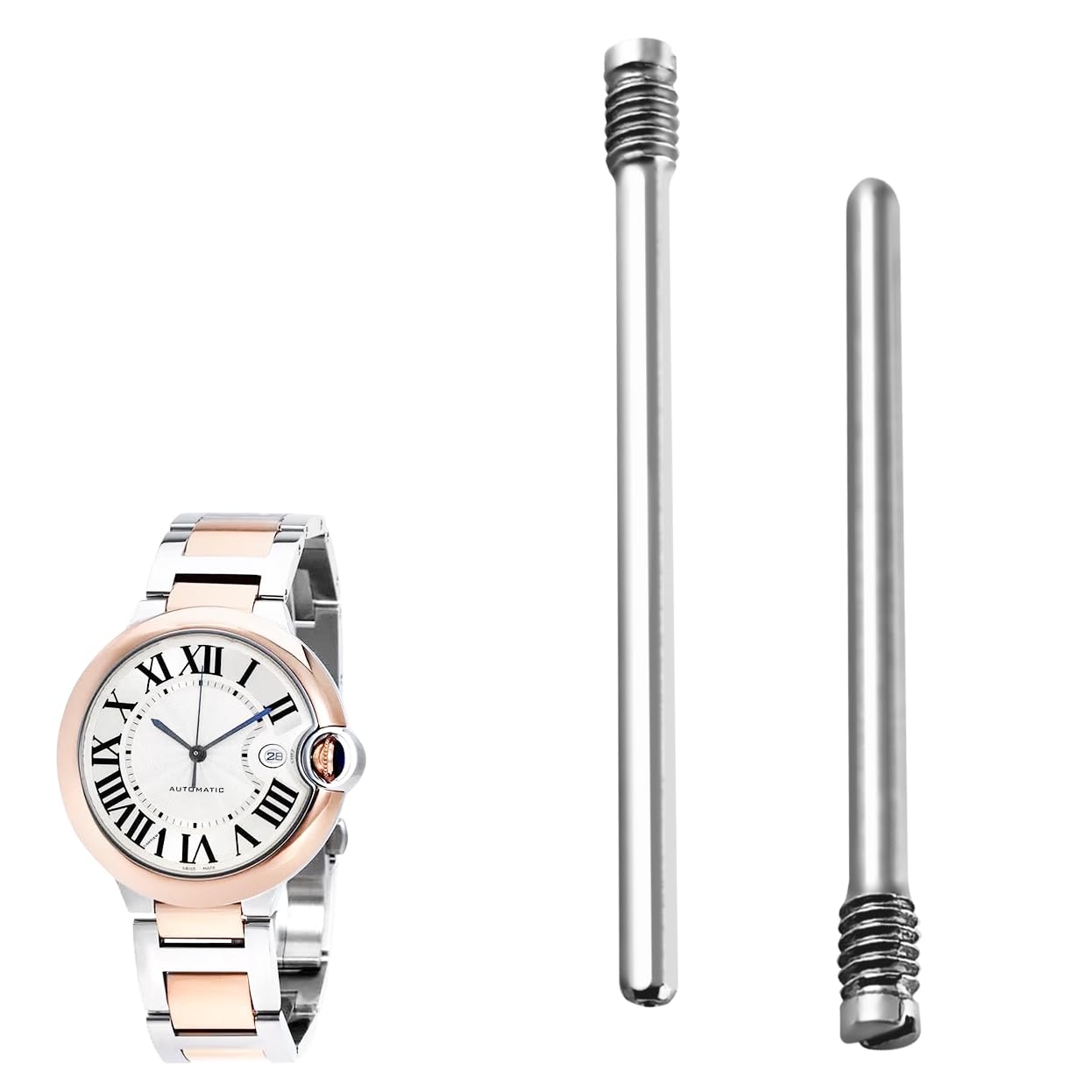 Goupilles de montre Cartier à vis pour réparer un bracelet cassé