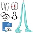 10M Premium Aerial Silks Equipment Yoga Pilates Swing Aerial Yoga Antigravity Hammock Trapeze for Acrobatic Dance,Air Yoga, Aerial Yoga Hammock