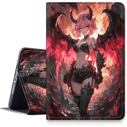 SDDFRHGH for Fire HD 8/8 Plus Tablet Case (12th/10th Generation,2024/2022/2020 Release),Hybrid Slim Multi-Angles Stand Auto Wake/Sleep Cover-Anime Succubus Girl