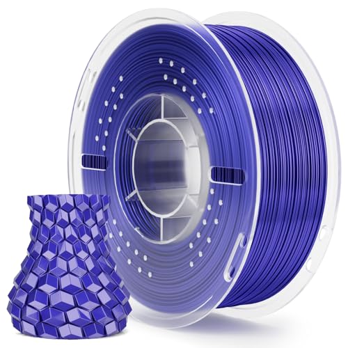 Image of ELEGOO Silk PLA Filament 1.75 mm Silk Blue Violet 1 kg, Shiny Metallic 3D Printer Filament PLA with High Dimensional Stability, 1 kg Spool for Most 3D Printers