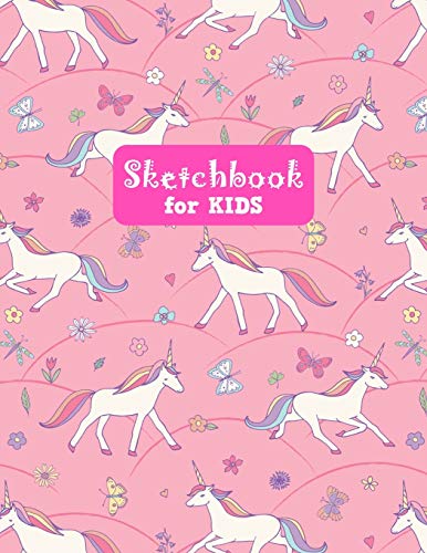 Sketchbook for Kids: Pretty Unicorn Large Sketch Book for Drawing, Writing, Painting, Sketching, Doodling and Activity Book- Birthday and Christmas ... Teens and Women - Nathalie Modern Press # 026 image 3