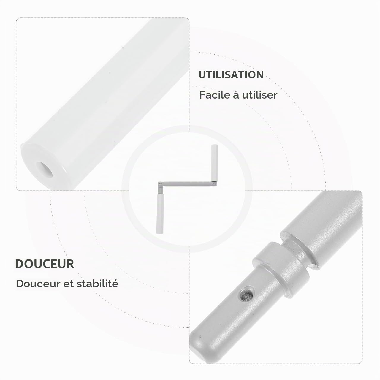 SHINEOFI Manivelle De Fenêtre À Battant Poignée De Remplacement En Métal Pour Ouvre-Fenêtre Manuel Conception Ergonomique Silencieuse Pour Usage Résidentiel Et Commercial
