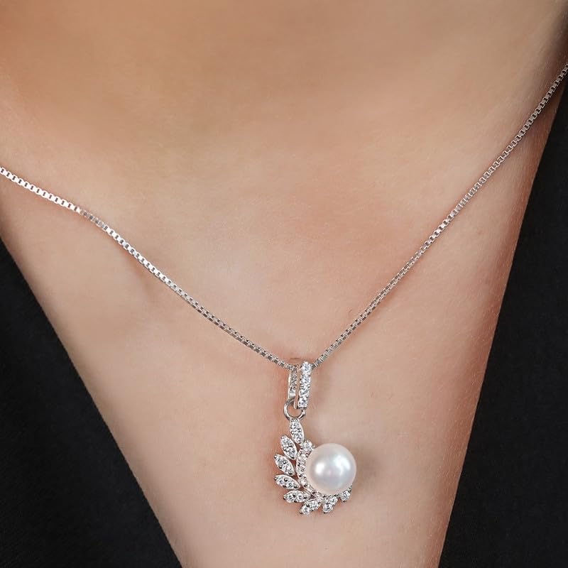 Women's 925 Sterling Silver Peacock Rhodium Plated Necklace