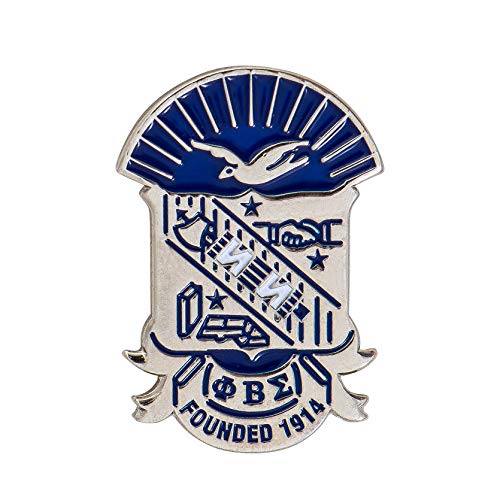 Desert Cactus Phi Beta Sigma Fraternity Crest Enamel Greek Formal Wear Blazer Jacket (Silver Color Lapel Pin)