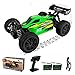 Produktbild EXBONZAI Ferngesteuertes Auto 1:14 RC Auto Buggy Car 40km/h Ferngesteuertes Spielzeug Alle Terrains Offroad der Straße für Erwachsene und Kinder 2.4GHz 4WD Gebürstet RTR mit 2 850mAh Akkus(Grün)