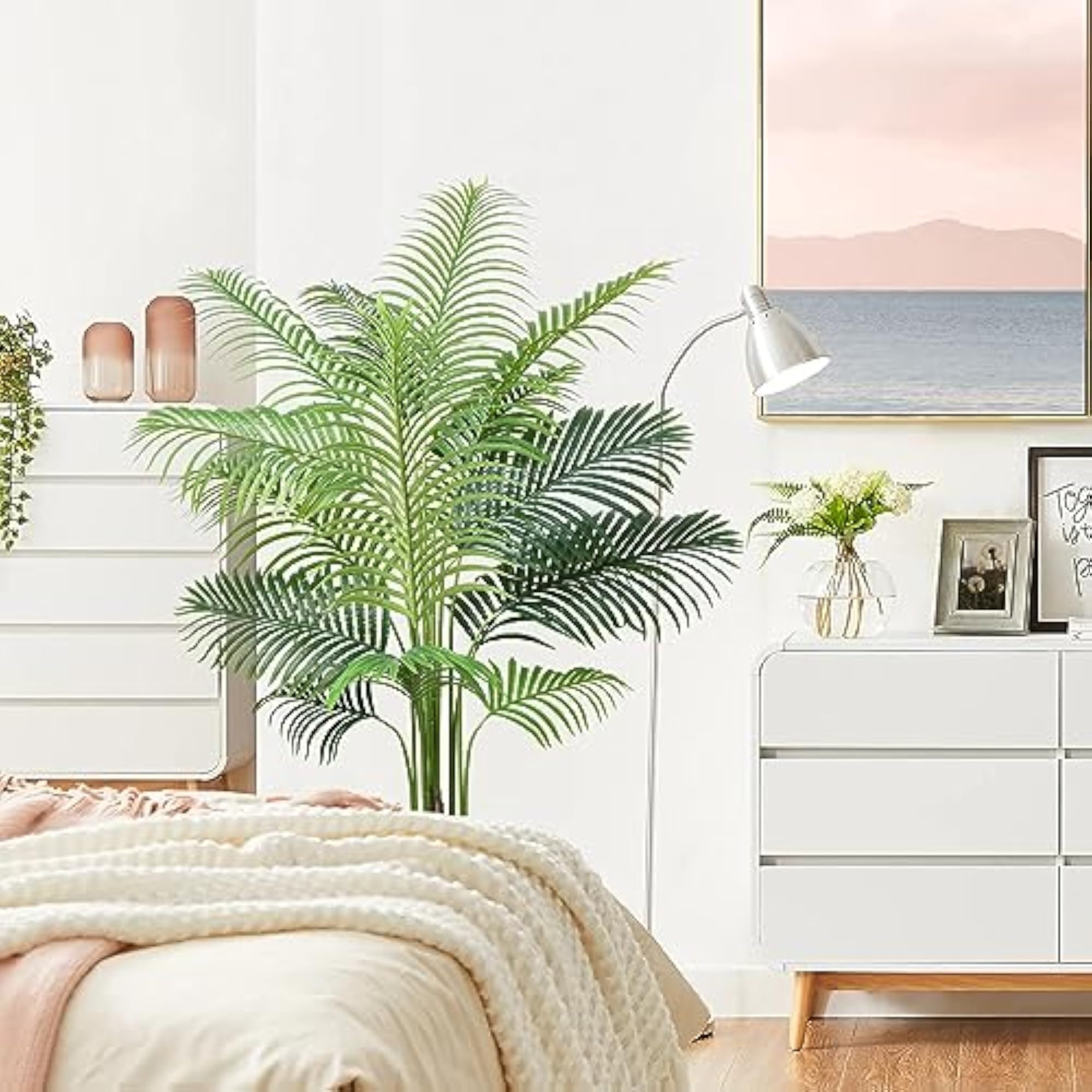 Artificial Areca Plant, 6 FT Fake Tree in Pot