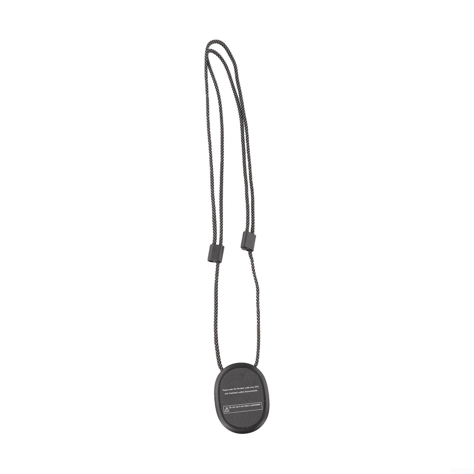 Soporte de pecho para PLAUD Cordón ajustable de liberación rápida, correa de cuello de metal y nailon para grabación segura manos libres (negro)