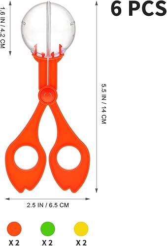Miniatura 2 de Kisangel 6pcs Catcher Handy Scoopers Tijeras al aire libre Herramienta de aprendizaje sensorial para la exploración de la naturaleza (color al azar)