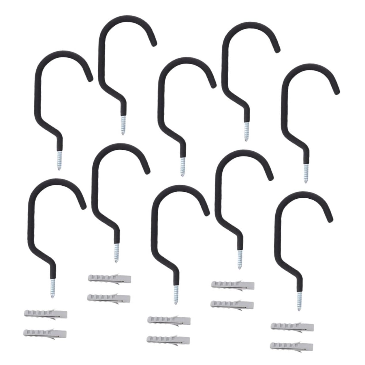 Crochets muraux pour vélos : support de rangement garage et intérieur 10pcs