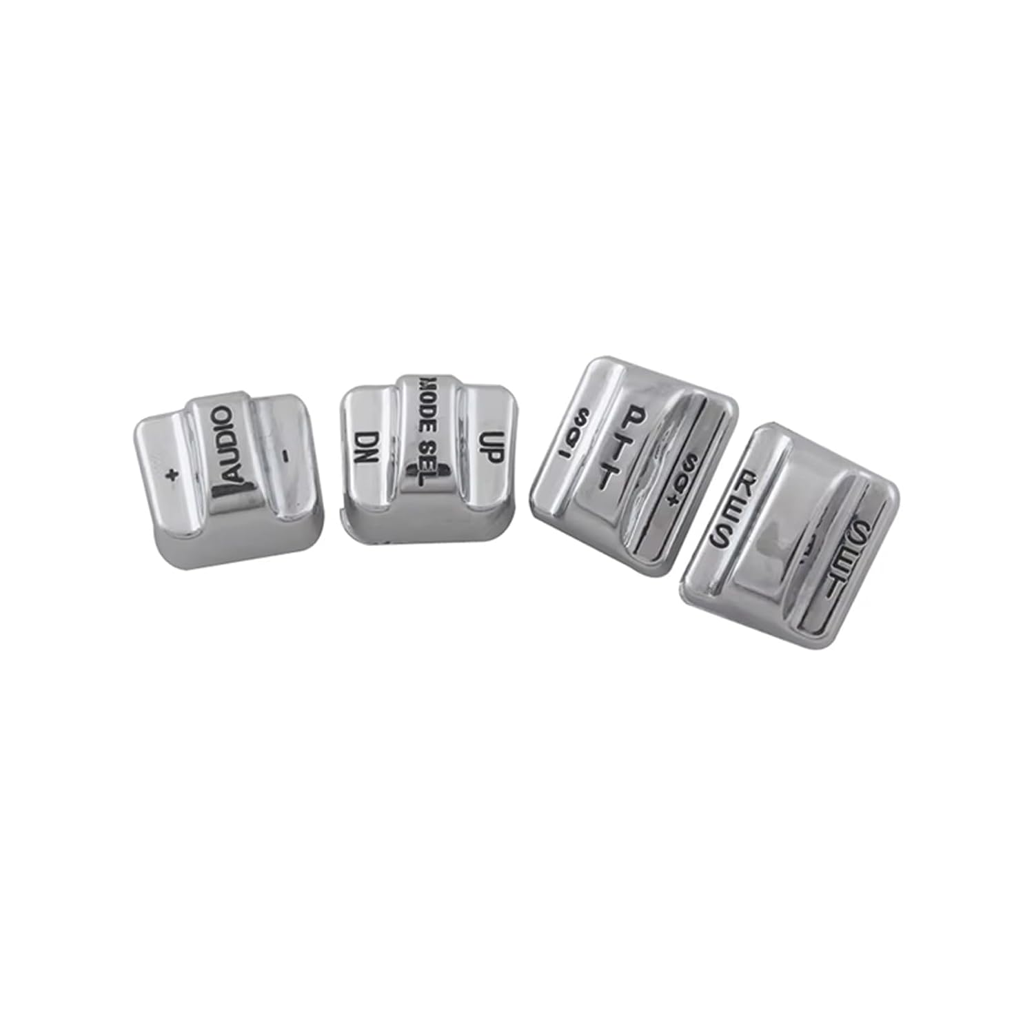 Chrome Hand Control Switch Housing Caps for Harley Touring Street/Electra Glide FLHT FLHTC FLHX 1996-2013 Motorcycle 10 pcs Hand Control Switch Housing Buttons Caps