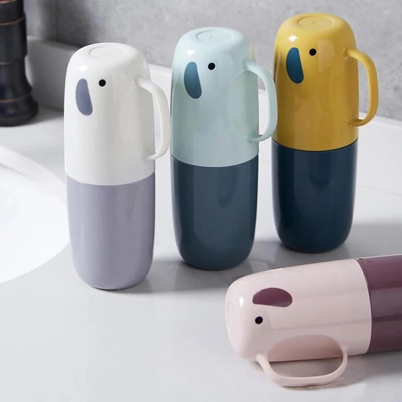 Custodia da Viaggio for spazzolino da Denti, Custodia for spazzolino da Denti Portatile Multifunzione, Adatta for Viaggi di Lavoro, Campeggio o Uso Quotidiano(A)