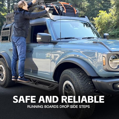 Estribos para Ford Bronco 2021-2026 4 puertas, acero miniatura 6