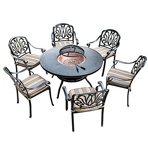 S Outdoor BBQ Tabellen-Garten-Feuerstelle Brazier Platz Herd Patio Barbecue Geeignet for Barbecue im Freien Speisen Partei Camping und