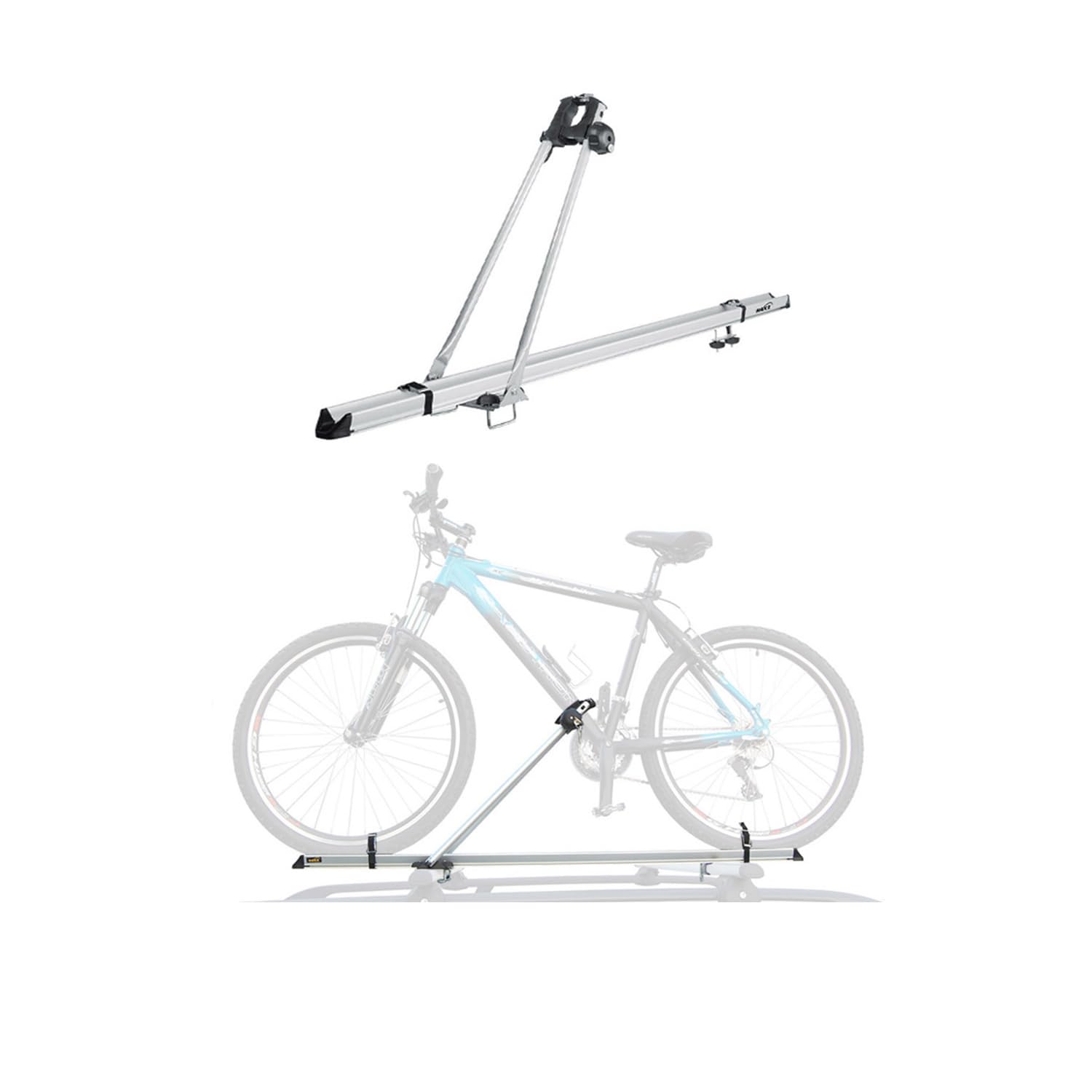 Bagażnik Rowerowy Dachfahrradträger bis 15kg Uchwyt Rowerowy Aluminium Rowery