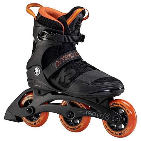 K2 Trio LT 100 Black Orange Mens Urban Inline Skates - Black/Orange / 10.0 Cover