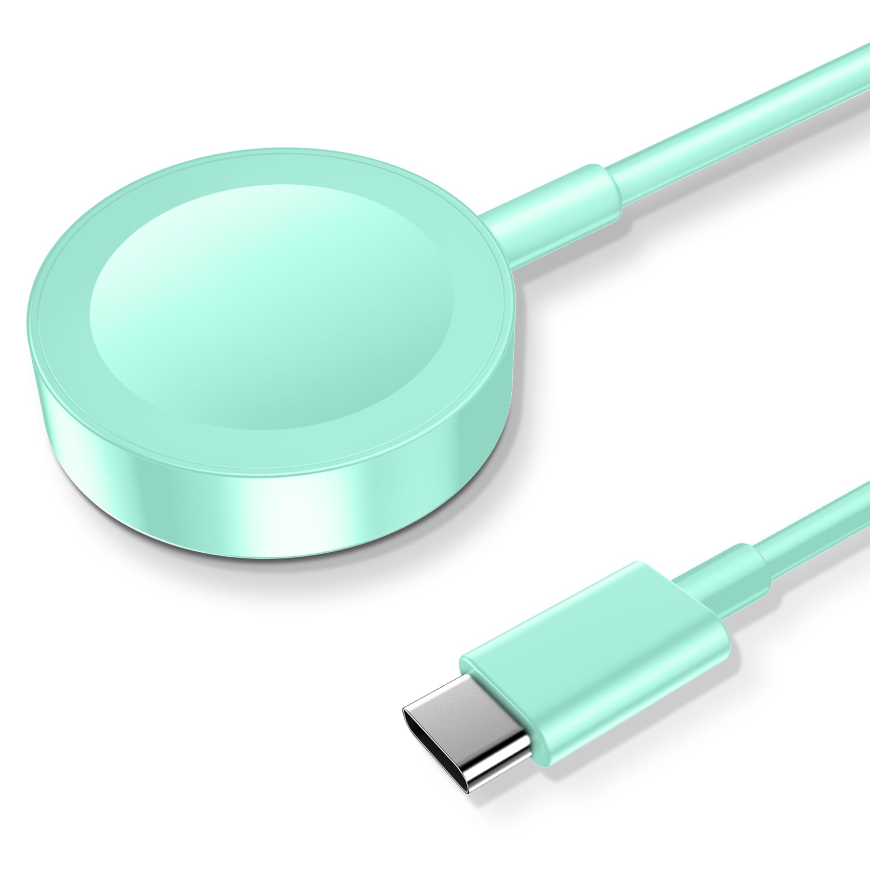 xiwxi Magnetic Charging Cable for Apple Watch Charger,[USB C Port] Wireless iWatch Charger Cables Compatible with iWatch Series Ultra/10/9/8/7/6/SE/SE2/5/4/3/2[3.3FT/1M],Green