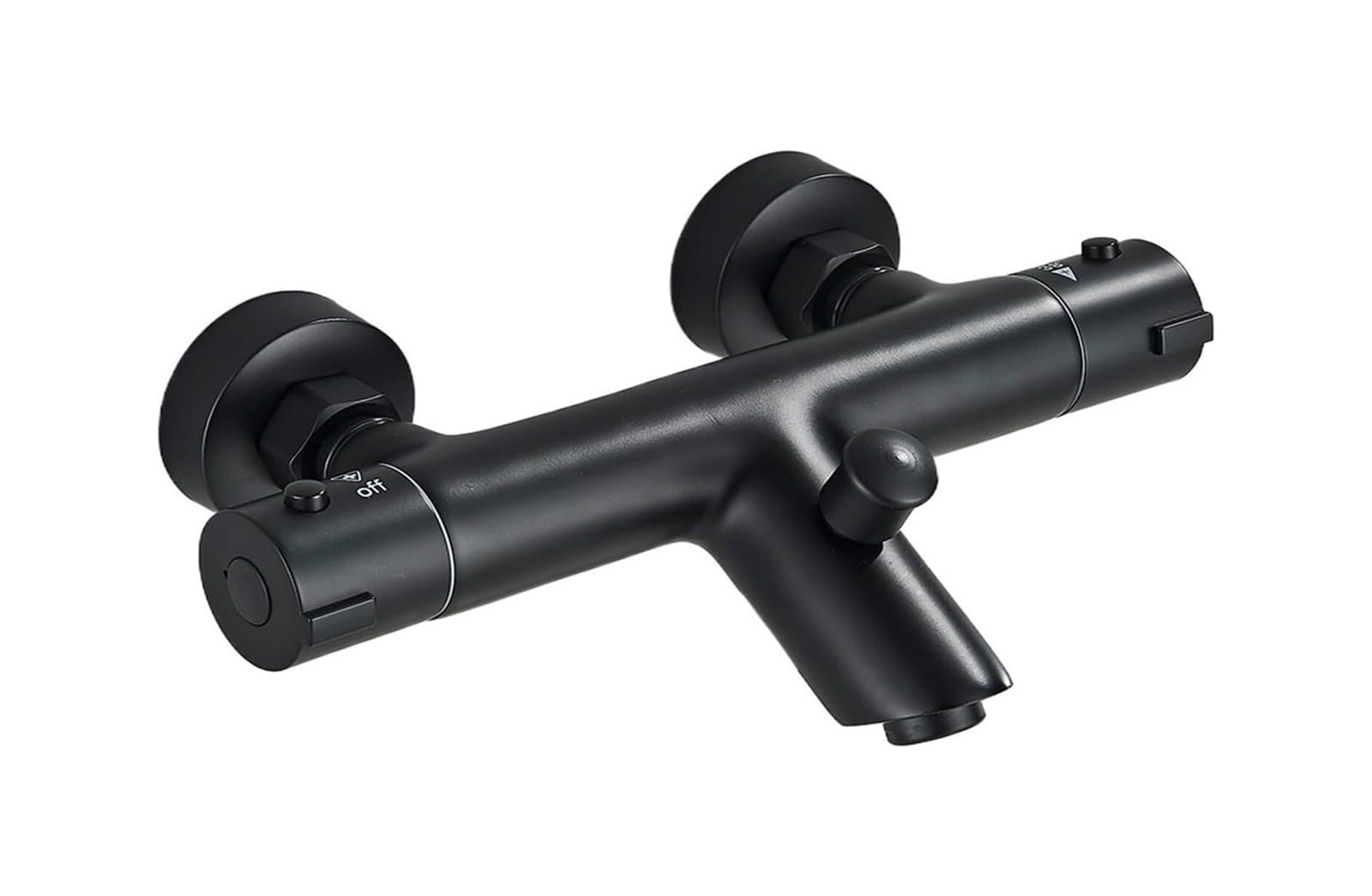 Eamrfvqt Matte Black Metal Thermostatic Shower Mixer