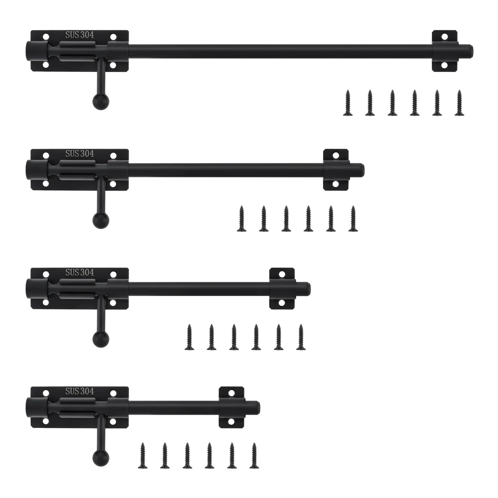 Door Bolt Lock 304 Stainless Steel Barrel Bolt Latch