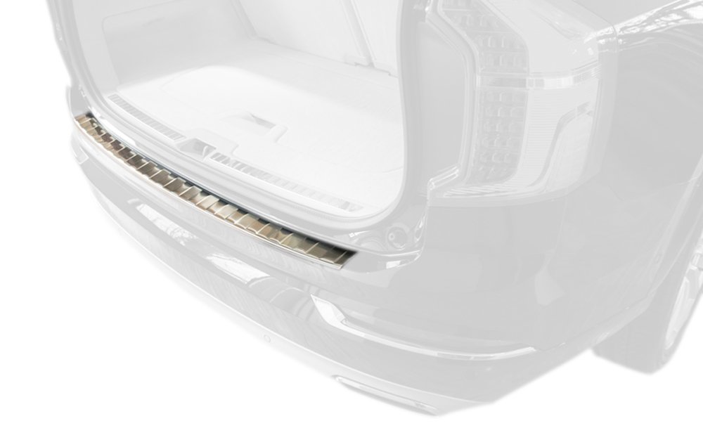 Avisa Protector del Parachoques Trasero Inoxidable Compatible con Volvo XC90 2015- 'Ribs'