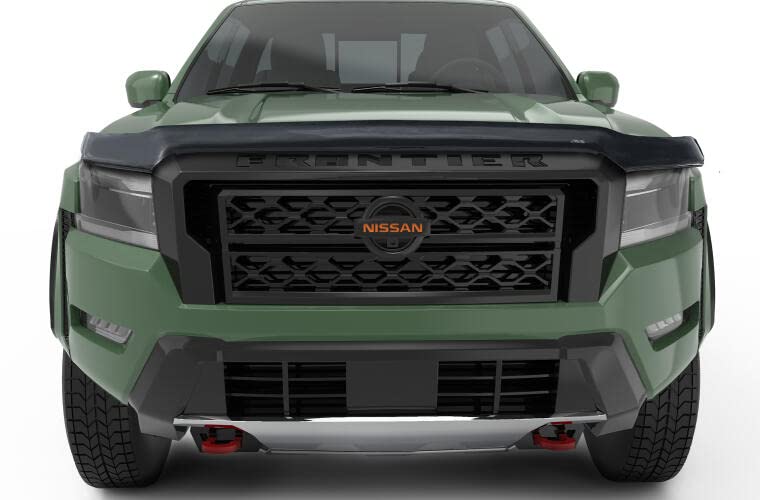 Photo 1 of DAMAGED Auto Ventshade [AVS] Bugflector II Hood Shield for 2022 - 2023 Nissan Frontier | High Profile, Smoke, 1 pc. | 25975