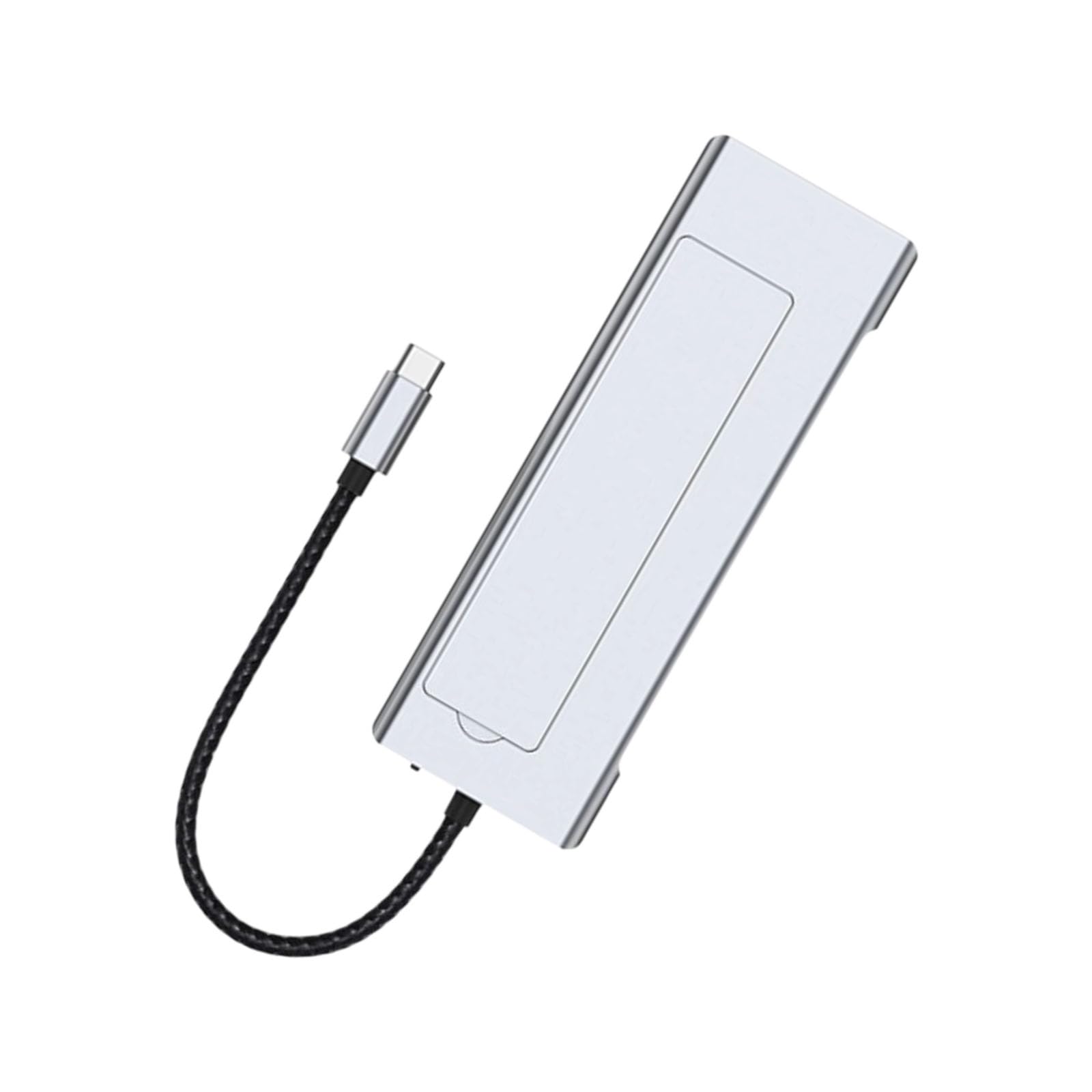 Concentradores USB C con almacenamiento de 100 W de potencia, salida de video 4K, transferencia rápida de datos para PC, laptop, base de múltiples puertos