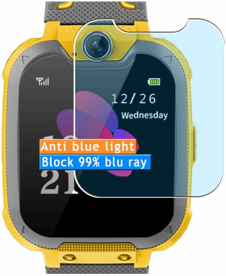 Vaxson 3-Pack Anti Blue Light Screen Protector, compatible with GOOWJUER X9 KIDS 1.54" Smartwatch smart watch, TPU Guard Film Protectors Sticker [NOT Tempered Glass] New