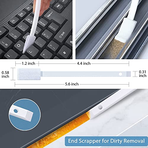 Image of Lumkew 60Pcs Crevice Cleaning Tools, Disposable Toilet Brush for Narrow Gaps, Small Cleaning Brushes for Small Spaces for Bathroom, Kitchen, Household