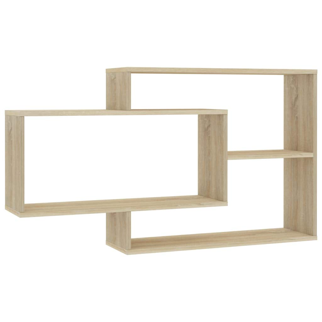 SKM Étagère Murale, Étagères pour Salon Chambre Bureau Chêne Sonoma 104x20x60 cm Aggloméré