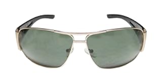 GF0143 Metal Round Frame Men&apos;s Sunglasses&comma; Gold&sol;Green