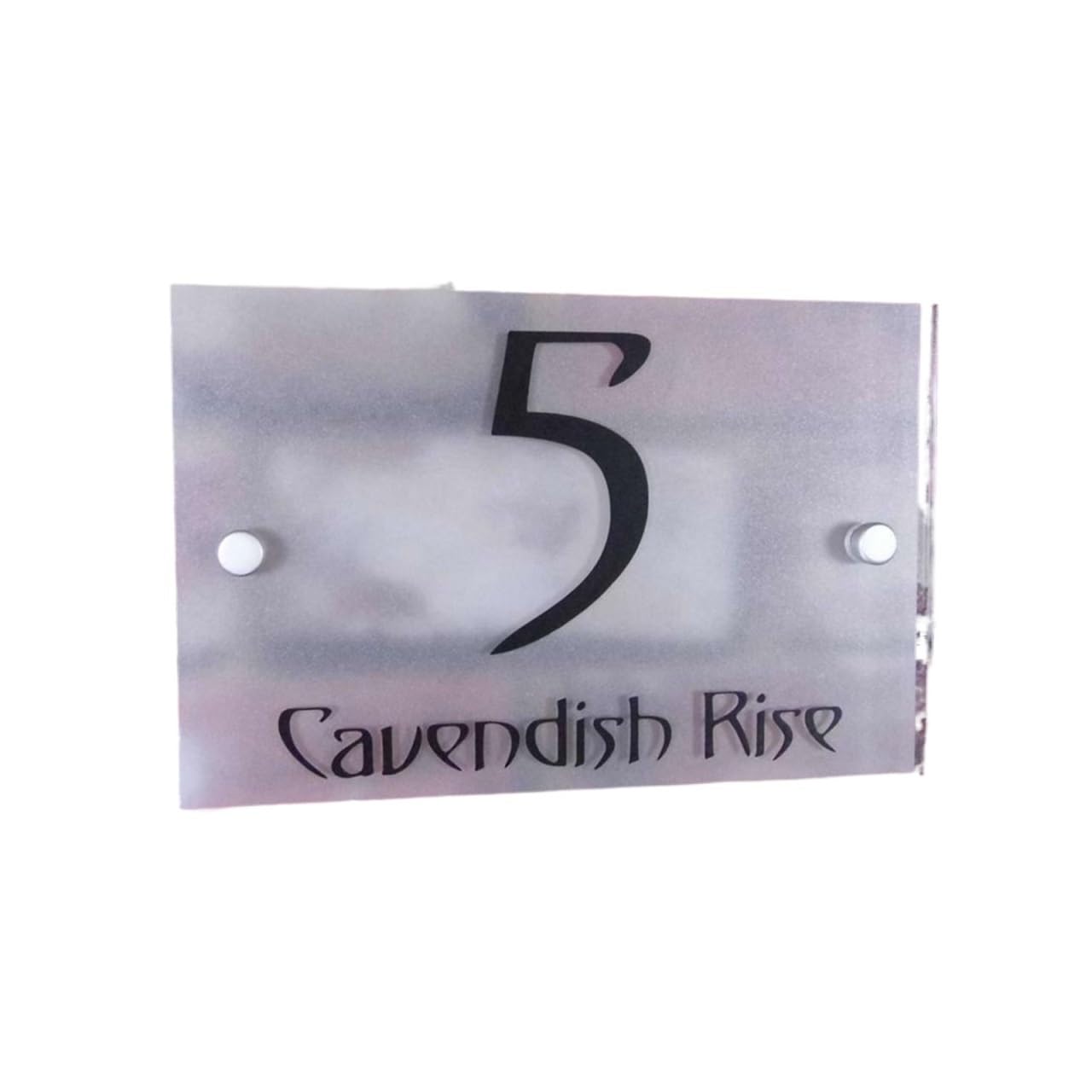 Hausnummernschild,Hausnummer Edelstahl Passen Sie Ihr modernes Haus, die Adresse, die Tür, die Nummer, das Namensschild und den Glaseffekt an(1,25x15cm)